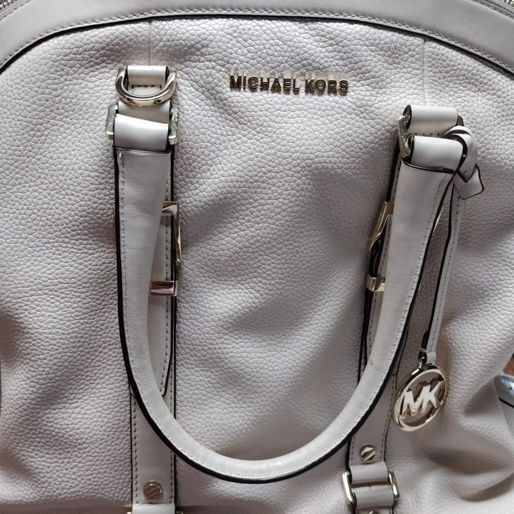 Large white Michael Kors purse